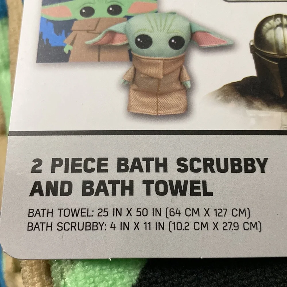 Starwars 2 Piece Bath Scrubby And Bath Towel